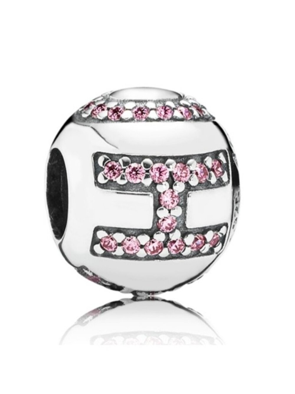 Pandora Sterling Silver Surrounded by Hope Bead w/ Pink Zirconia - 791418pcz